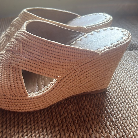 Women's Tan Wedge Sandal - Picture 3 of 4